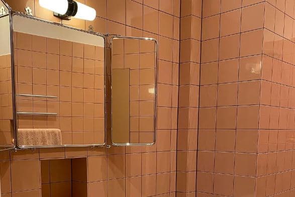 Retro Badrum Byggfabrikens Bernadotte lampa dubbel