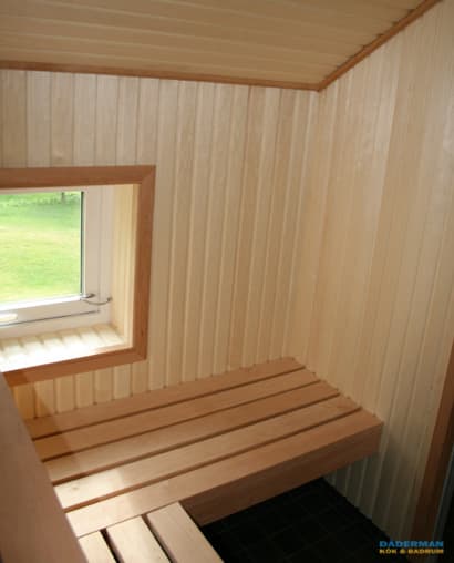 Badrum med bastu