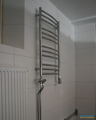 Badrum med dubbeldusch