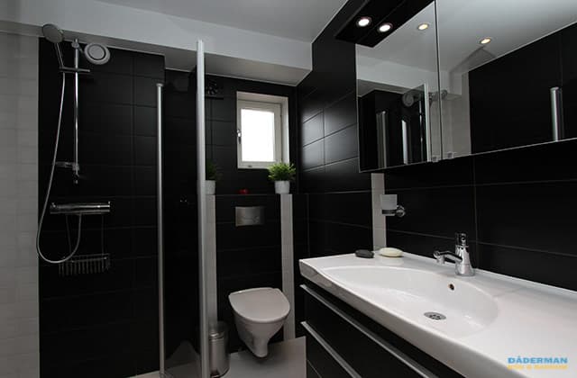 Badrum med exklusiv belysning