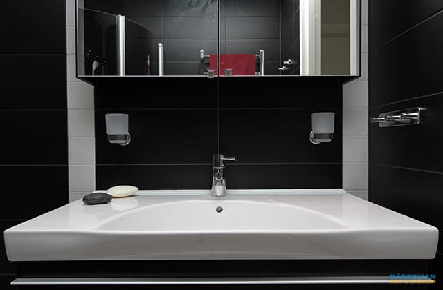 Badrum med exklusiv belysning