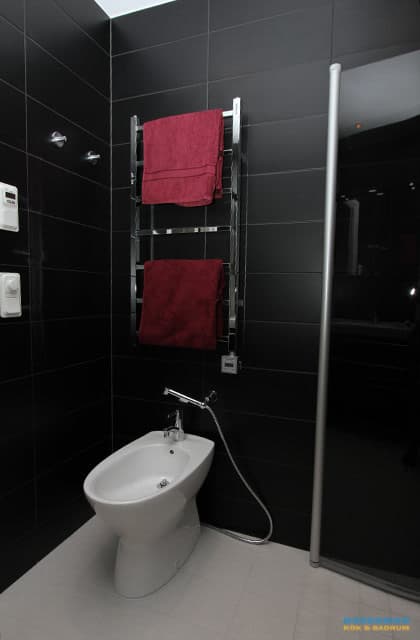 Badrum med exklusiv belysning