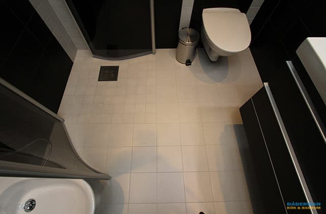 Badrum med exklusiv belysning