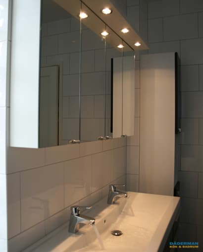 Badrum med glasblock