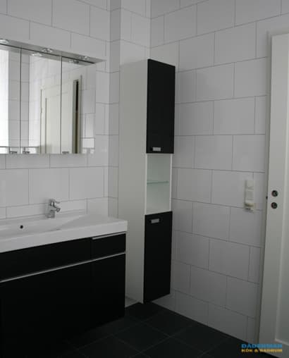 Badrum med glasblock