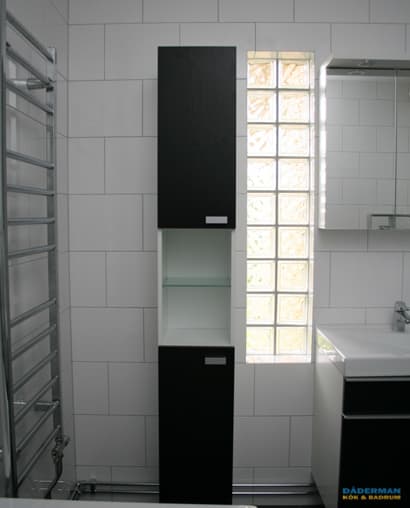 Badrum med glasblock