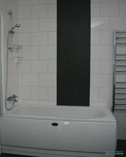 Badrum med glasblock