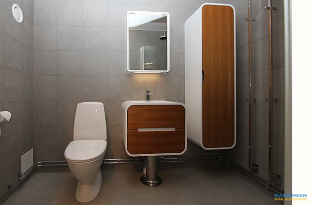 Badrum med retrokänsla