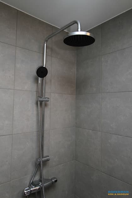 Badrum med retrokänsla