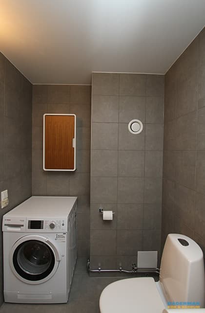 Badrum med retrokänsla