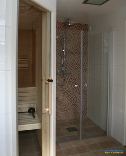 Källarbadrum med bastu