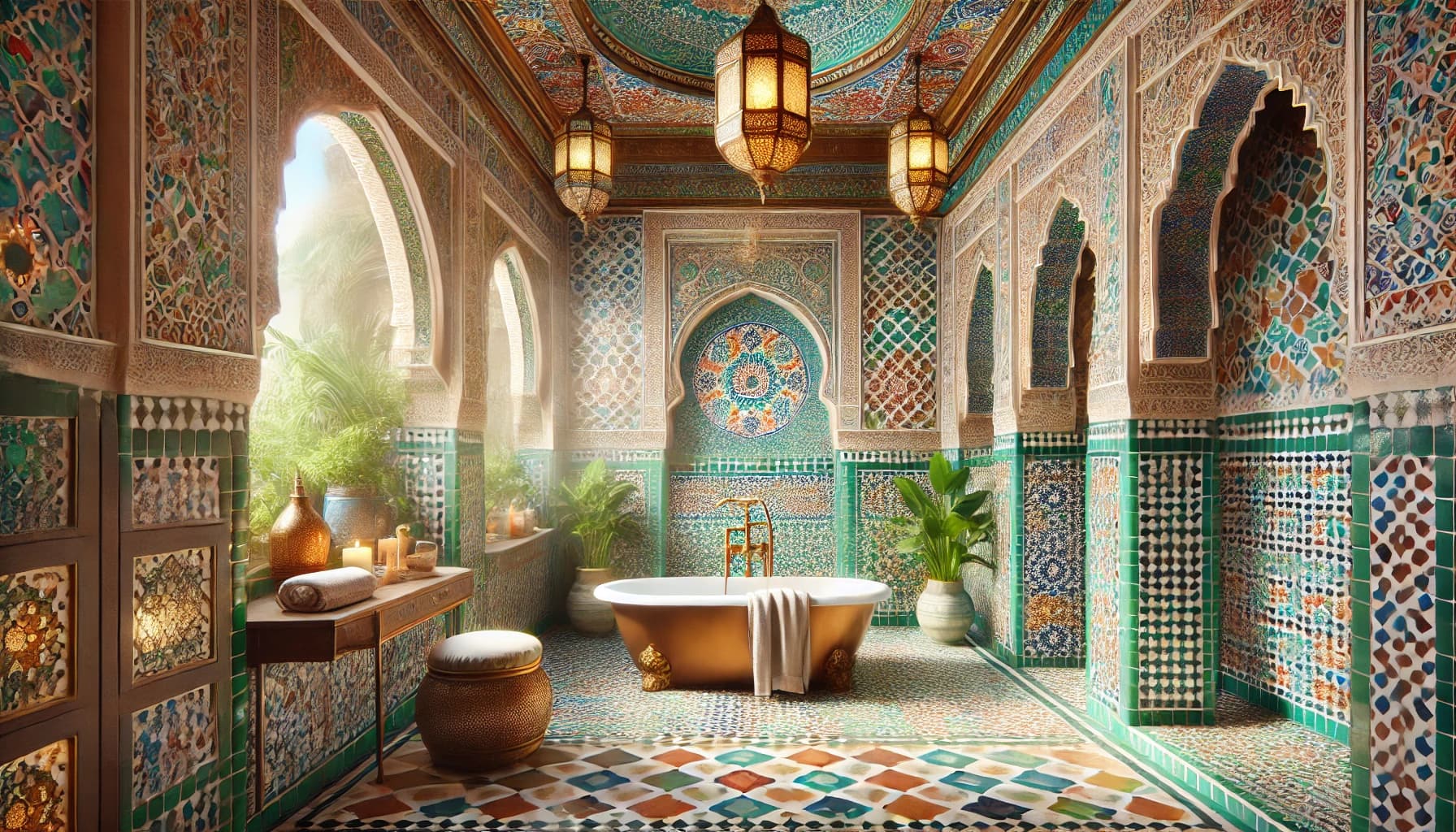 Marockanskt badrum