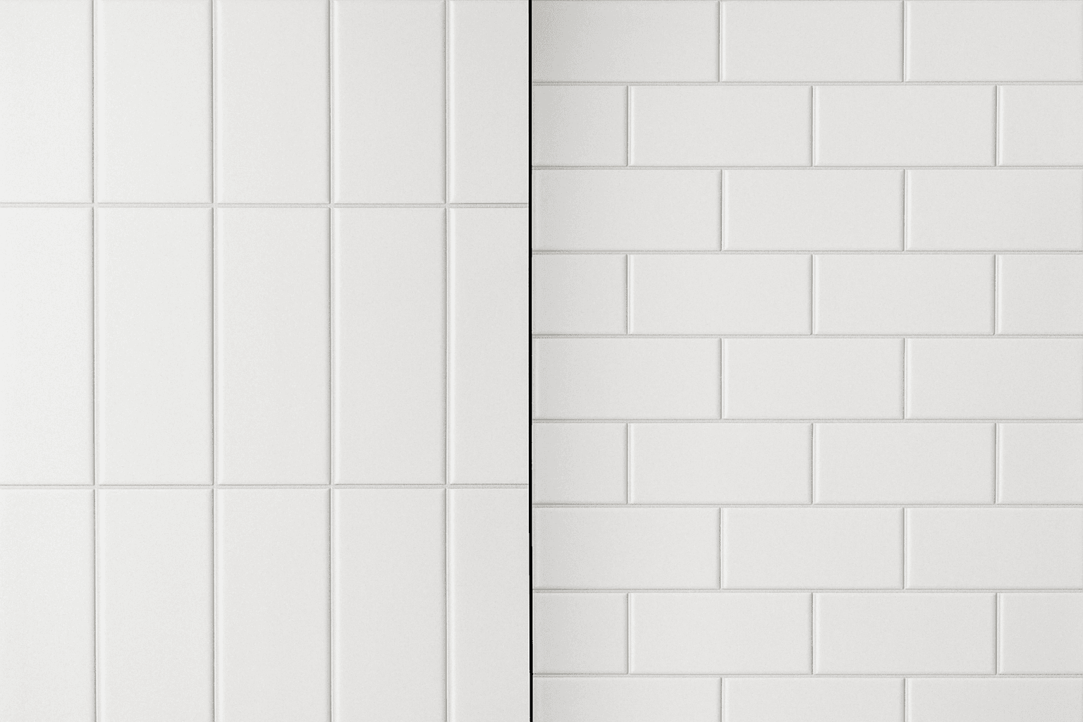 Stående och liggande kakel