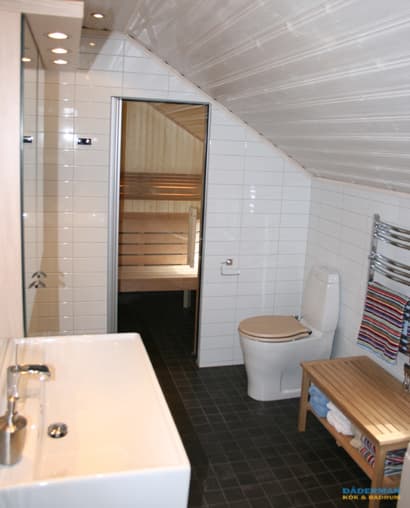 Badrum med bastu