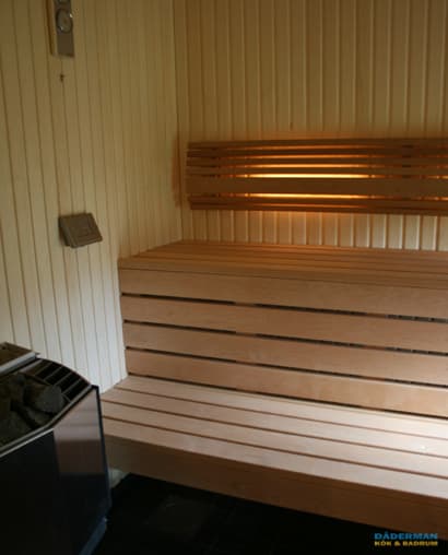 Badrum med bastu