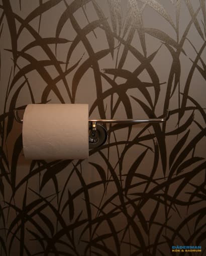 Badrum med tapet