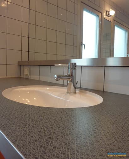 Badrum med retro känsla