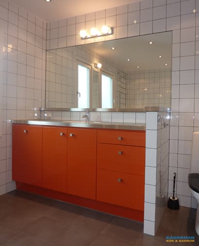 Badrum med retro känsla