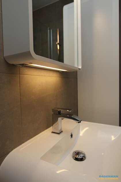 Badrum med retrokänsla